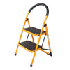 Folding 2 Step Ladder Safety Non Slip Mat Tread Small Stool Ladders Kitchen Home