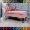 Chaise Lounge Chesterfield Sofa Pink Accent Chair Lucian Tufted Longue