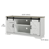 Sliding Barn Door Sideboard Storage Cabinet Coffee Bar TV Stand Farmhouse Style