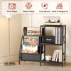 Smilesun Record Player Stand Vinyl Storage 3 Tier Turntable Stand for 200 Albums