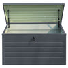 OUTDOOR STORAGE BOX LARGE 350L PATIO GARDEN DECK CUSHIONS CONTAINER + LID