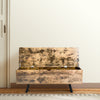 Industrial Storage Bench Ottoman Hallway Dining Room Bench Stool Rustic Wood