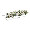100cm White Flower Row for Wedding Wall Arrangement DIY Artificial Floral Arch