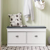 Shoe Storage Bench Hallway Entryway Shoes Organizer Cabinet Cushion Padded Seat