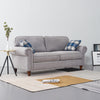 2, 3 Seater Linen Fabric Sofa Settee Couch Armchair with 2 Pillows Living Room