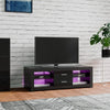 Modern 120cm TV Unit Cabinet Stand 2 Drawer High Gloss Front with RGB LED Lights
