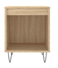 Bedside Table Cabinet Sonoma Oak Storage Chest Bedroom Furniture 40x35x50 cm NEW