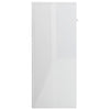 Sideboard High Gloss White 60x30x75 cm Engineered Wood