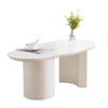 Cloud Coffee Table Modern White Coffee Table for Living Room Irregular Tea Table