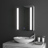 LED Bathroom Mirror Cabinet Touch Sensor Demister With 2 Storage Shelves 3 Sizes