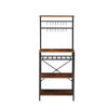 5 Tier Kitchen Baker’s Rack Industrial Utility with Shelf & Hook Microwave Stand