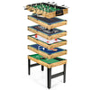 Combo Entertainment Game Table with Stackable Design-Natural