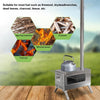 Camp Wood Stove Tent Wood Burning Stove Log with Chimney Pipe Side Racks Gloves