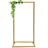 Gold Wedding Square Archway Backdrop Stand Metal Arch Frame Flower Balloon Decor