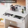 Dressing Table With Hollywood Mirror Stool 2 Drawers Bedroom Makeup Desk Modern