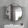 Black/Gold Bedroom Bathroom Wall Mounted Thin Mirror Wash Basin Dressing Mirror