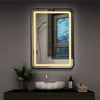 Bathroom Dimmable LED Mirror Anti-Fog Shaving Vanity Mirror with Touch Switch