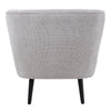 Button Back Tufted Armchair with Solid Wood Legs Accent Chair for Living Room