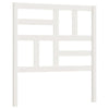 Bed Headboard White 96x4x104 Solid Wood Pine D8Q8