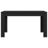 Black Oak Dining Table 140x74.5x76 cm - Made of Engineered Wood