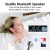 LED Bathroom Mirror with Bluetooth Shaver Socket Demister Dimmable Light 600x800