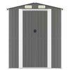 Garden Shed Light Grey 192x938x223 cm Galvanised Steel NEW