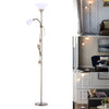 Tall Domed Lampshade Floor Lamp Standard Free Standing Living Room Home Light UK
