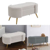 Long Stool Chair Bed End Seat Window Bench Faux Frizzle Shaggy Fur Soft Padded