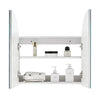 Bathroom Mirror Cabinet Multiple-Layer Height Adjustable Shelf cupboard Storage