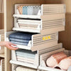4x Stackable Wardrobe Drawer Units Organizer Clothes Closet Storage Basket Boxes