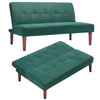 Green 2 Seater Sofa Bed Recliner Sofabed Settee Bedroom Sofa Single Sleeper Bed