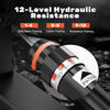 Folding Rowing Machine with LCD Monitor, Hydraulic Rower Machine with 12 Resi...