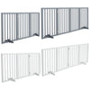 Wooden Pet Dog Folding Gate Fence Safety Barrier Divider Freestanding Doorway UK