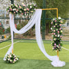 Round/Oval/Square Wedding Arch Stand Birthday Party Backdrop Flower Balloon Deco
