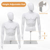 Men Mannequin Torso Upper Body Manikin Realistic Male Shop Window Display