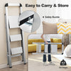 3-Step Ladder Aluminum Portable Folding Step Stool Household Ladder Non-Slip
