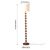 Wooden Bobbin Floor Lamp Base Living Room Free Standing Light LivingRoom Bedroom