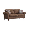 Luxury 2, 3 Seater Linen Fabric Couch Sofa Armchair with 2 Pillows Living Room