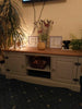 Grey Rustic TV Stand Sideboard Lowboard Media Cabinet Storage Unit Vintage Pine