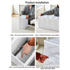 3/6x Clear Plastic Shoe Storage Box Stackable Foldable Boxes Trainers Organiser