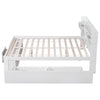MULTIFUNCTIONAL 4FT6 DOUBLE WOODEN BED FRAME WITH DRAWERS AND HEADBOARD STORAGE