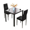 Muti Types Dining Table Kitchen Room Glass Top Metal Frame Table Desk Only Table