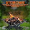 Square Outdoor Black Fire Pit Steel BBQ Patio Garden Camping Fire Pit Grill Mode