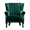 Wing Back Armchair Chesterfield Button Back Lounge Chair Scallop Shell Tub Sofa