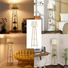 3 Tier LED Floor Lamp Industrial Tall Lamp Bedroom Reading Office w/Marble Shelf