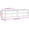 Camerina Garden Planter Wax Brown 180x50x50 Solid Wood Pine,Garden B0W2