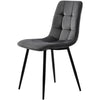 Dining Chairs Set of 4 Velvet Kitchen Living Room Lounge Counter Chairs in Grey