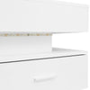 LED COFFEE TABLE WITH LIFT TOP AND STORAGE DRAWERS LIVING ROOM FURNITURE WHITE