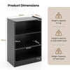 3-Tier Adjustable Bookcase Bookshelf Modern Display Cabinet Storage Organizer