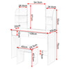 Dressing Table Bedroom Makeup Vanity Desk Set with Mirror Drawer Storage Shelves